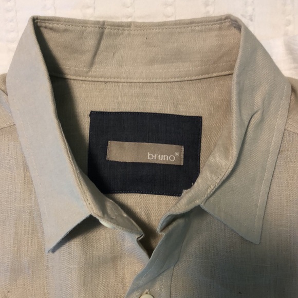 👕 Men’s BNWOT Bruno Linen Shirt M 👕 - Picture 4 of 6